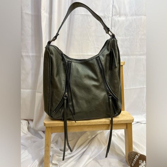 Joe's Jeans Handbags - Joe’s Jeans Handbag phoebe hobo pewter grey- looks new vegan pebbled leather